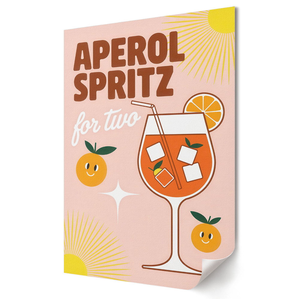 Fali poszter Egy frissítő Aperol Spritz két személyre
