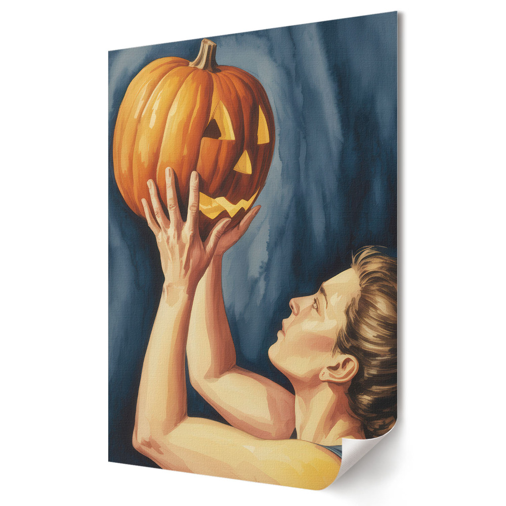 Plakát poszter Halloween öröme és a tökök rejtélye