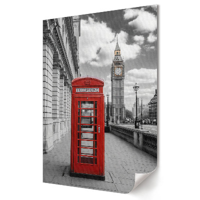Fali poszter Piros telefonfülke Londonban