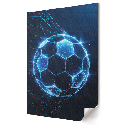 Fali poszter Futurisztikus 3D-s futball