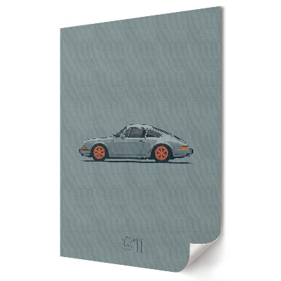 Fali poszter Stílusos Porsche 911 minimalista dizájnban