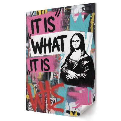 Fali poszter Mona Lisa modern graffiti stílusban