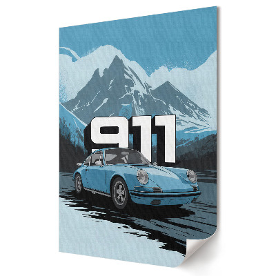 Fali poszter Klasszikus Porsche 911 a hegyekben