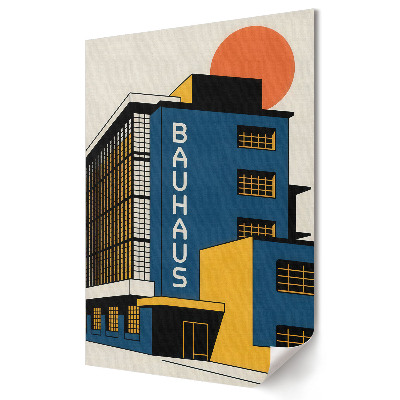 Fali poszter Bauhaus: A modern építészet ikonja