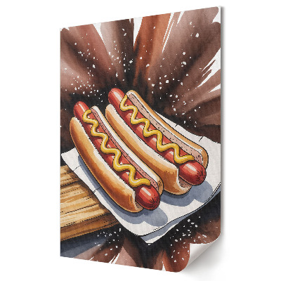 Fali poszter Lédús hot dogok mustárral