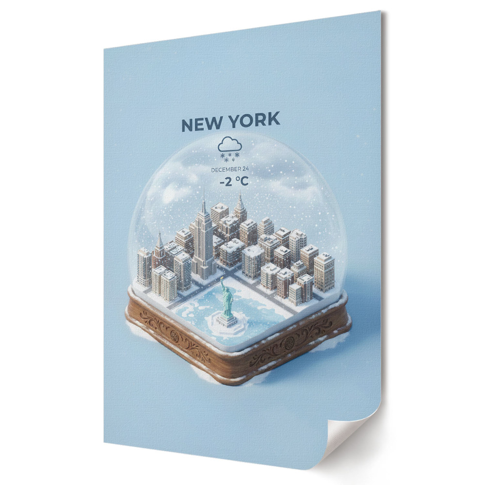 Plakát nyomtatás New York-i téli táj