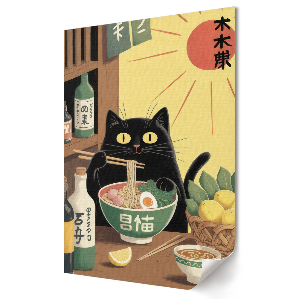 Plakát poszter Japán stílusú macskalakoma