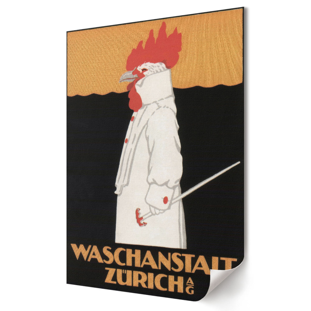 Fali poszter Stílusos csirkeposzter Zürichből