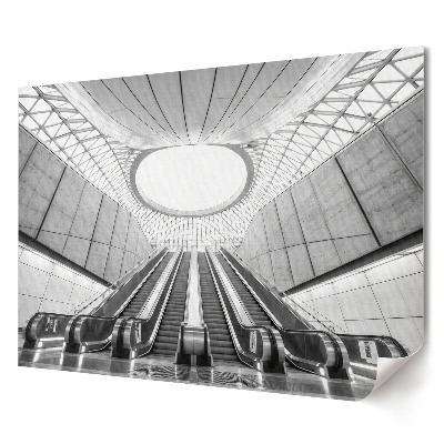 Fali poszter Modern metróállomás monokróm színben