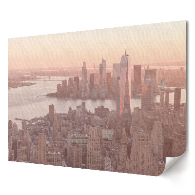 Fali poszter Naplemente New York felett