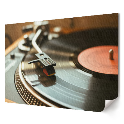 Retro stílusú vinyl zenei poszter