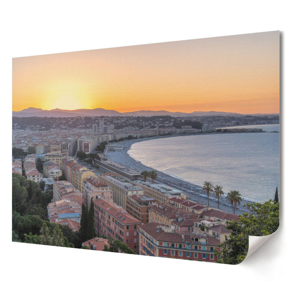 Plakát Naplemente Nizza felett