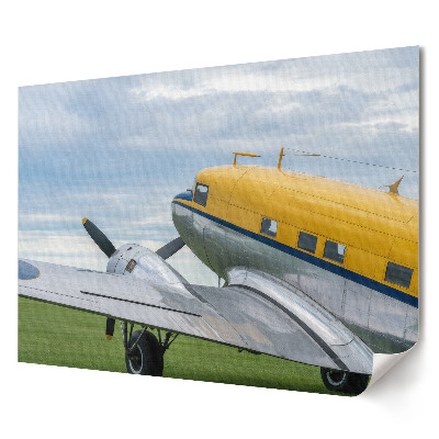 Vintage repülőgép az égen poszter