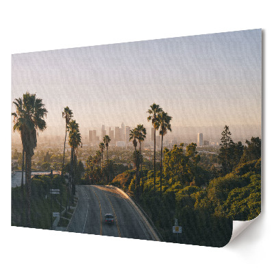 Plakát Los Angeles látképe reggel