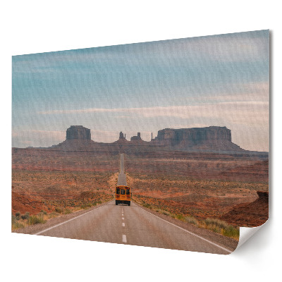Fali poszter Út a Monument Valley-be az Egyesült Államokban