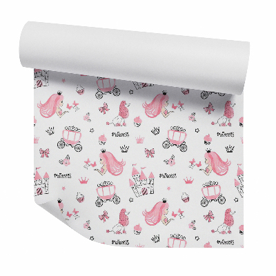 Öntapadós tapéta falra Mesebeli rózsaszín elemek