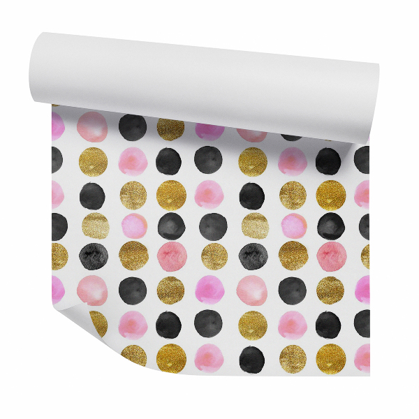 Öntapadós tapéta falra Színes dekoratív pöttyök