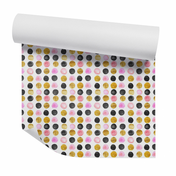 Dekor tapéta Színes dekoratív geometriai pöttyök