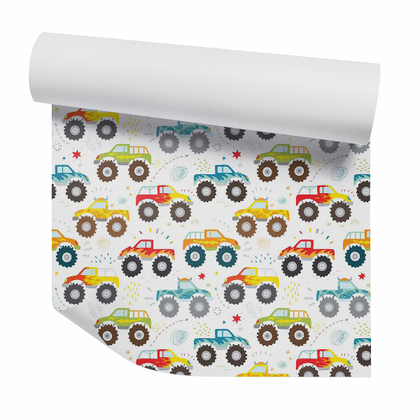 Zidna tapeta Színes monster truck verseny