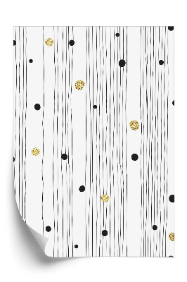 Öntapadós tapéta Függőleges vonalak és pontok absztrakciója