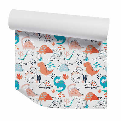 Foto tapeta Boldog színes dinoszauruszok