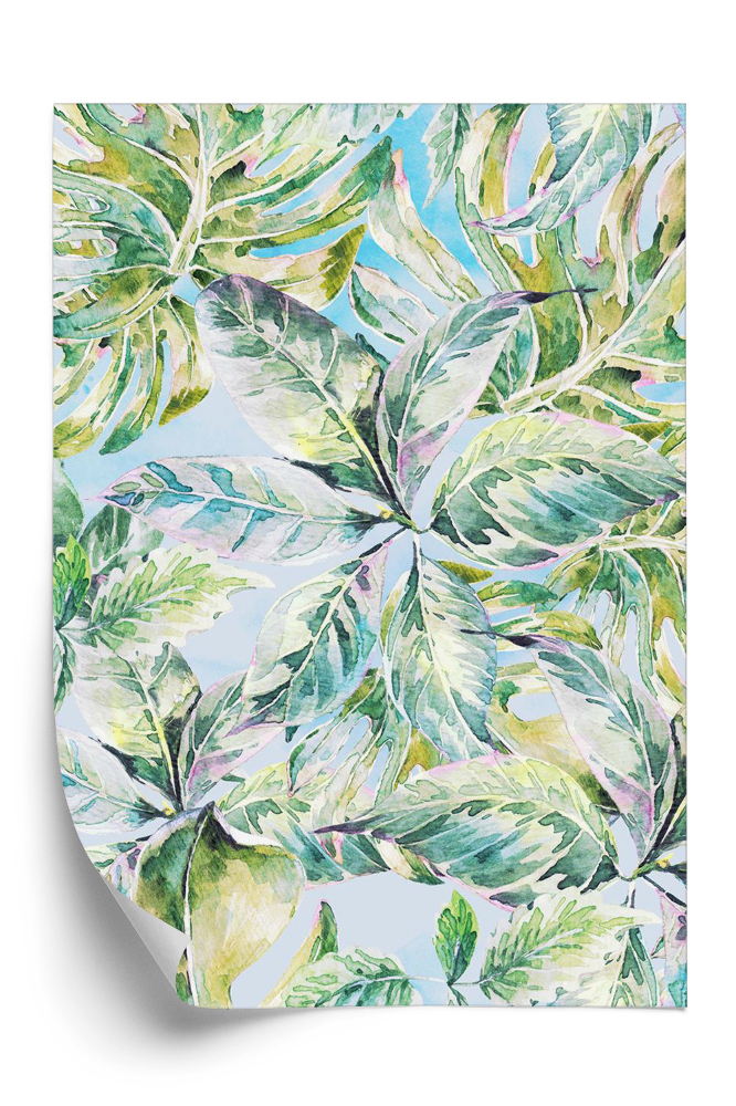 Öntapadós tapéta Egzotikus nyári minta