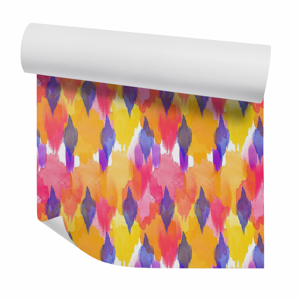 Fotótapéta falra A falon lefolyó akvarellek színes absztrakciója