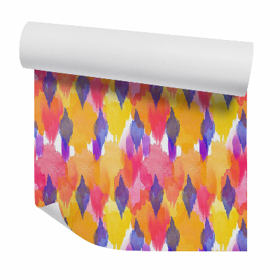 Fotótapéta falra A falon lefolyó akvarellek színes absztrakciója