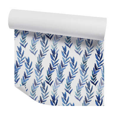 Foto tapeta Kék függőleges levelek absztrakció