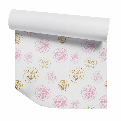 Öntapadós tapéta falra Pasztell körök pöttyös absztrakció