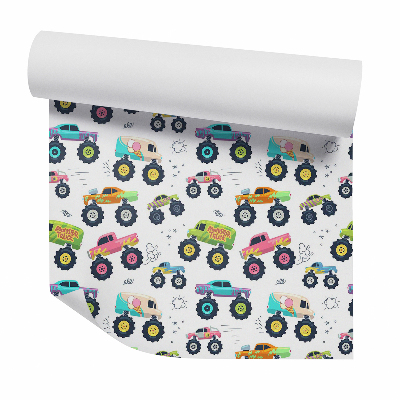 Foto tapeta Monster truck színes járművek