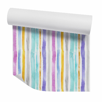 Fotótapéta falra Színes függőleges akvarell csíkok