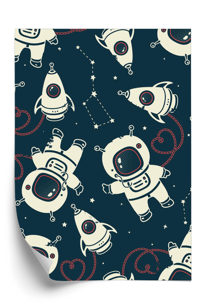 Öntapadó tapéta Űrhajósok az űrben