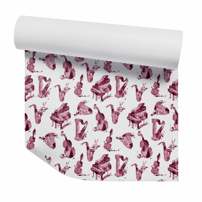 Modern tapéta Akvarell hangszerek