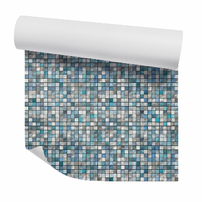 Öntapadós tapéta falra Kék varrat nélküli kerámia csempe