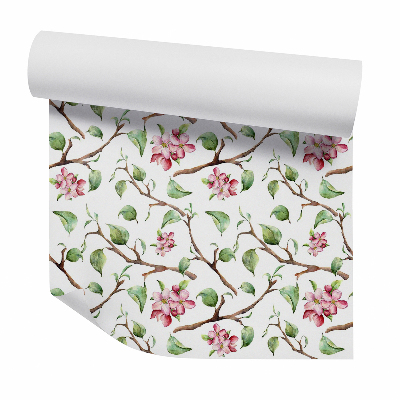 Foto tapeta Rózsaszín virágok és ágak