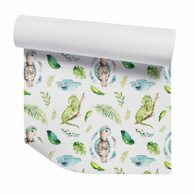 Foto tapeta Állatok a levelek és ágak között