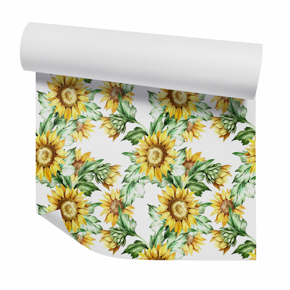 Foto tapeta Gyönyörű napraforgó illusztráció