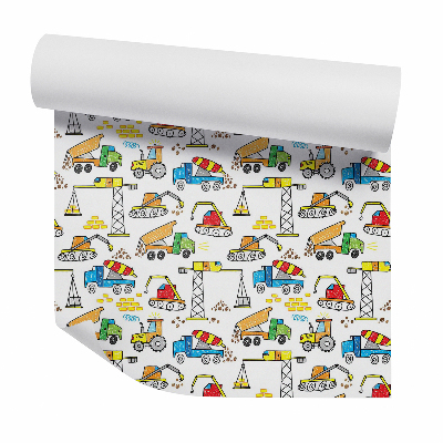 Fotótapéta falra Nehézgépek rajzos konstrukciója