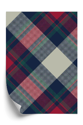 Öntapadós tapéta Klasszikus tartán tartán mintás