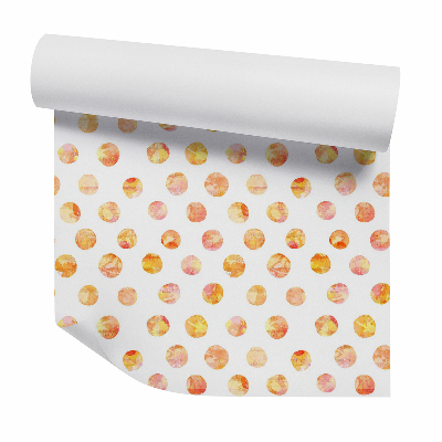 Fotótapéta falra Narancssárga akvarell pöttyök