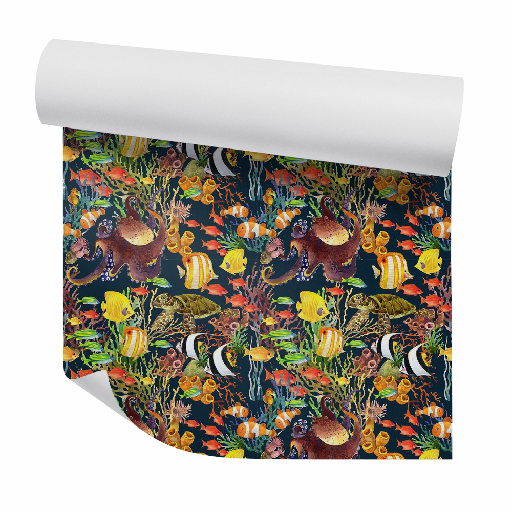 Zidna tapeta Színes halak absztrakciója