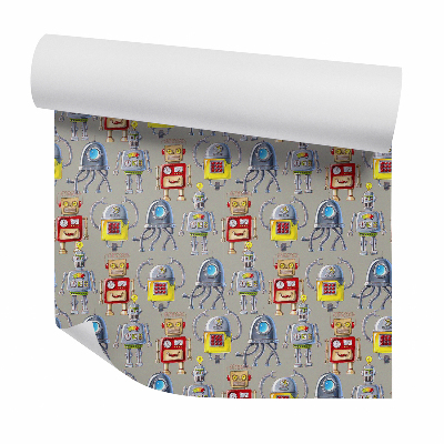 Öntapadós tapéta falra Nagy automatizált robotok fikció