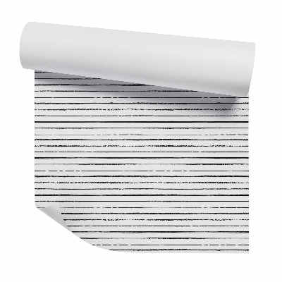 Dekor tapéta Vízszintes fekete dekoratív csíkok