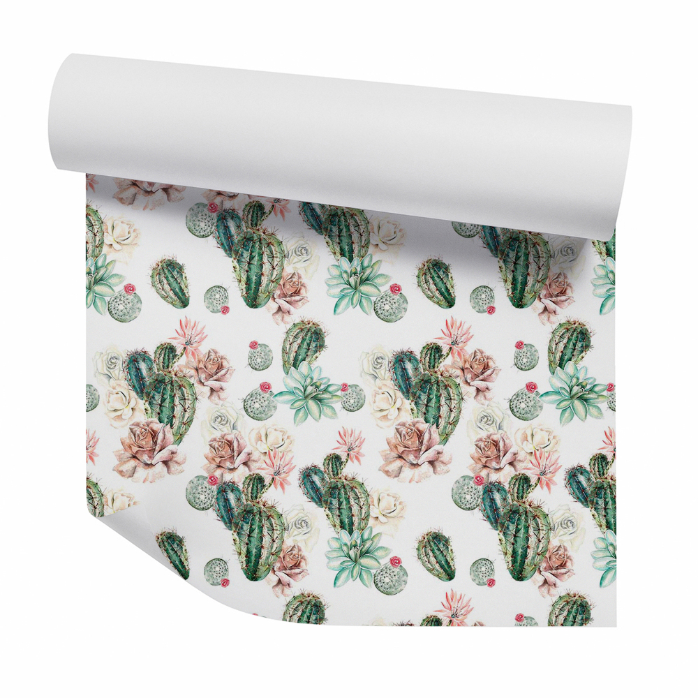 Fotótapéta falra Reális kaktuszok és virágok