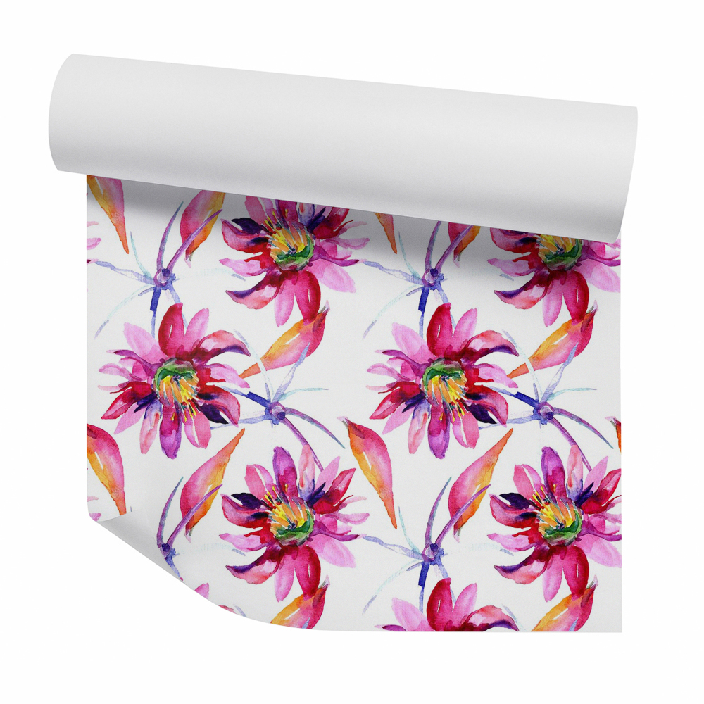 Foto tapeta Akvarell nagy virágok