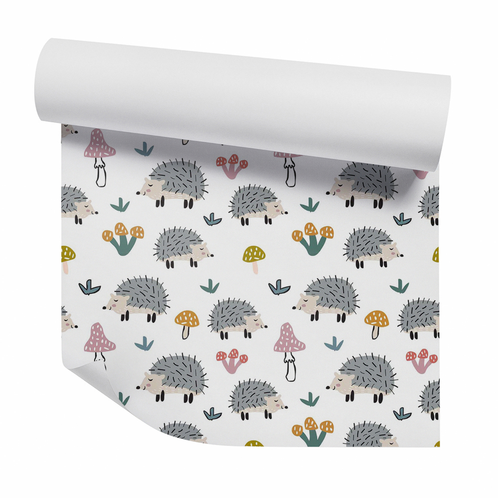 Öntapadós tapéta falra Alvó erdei sündisznó