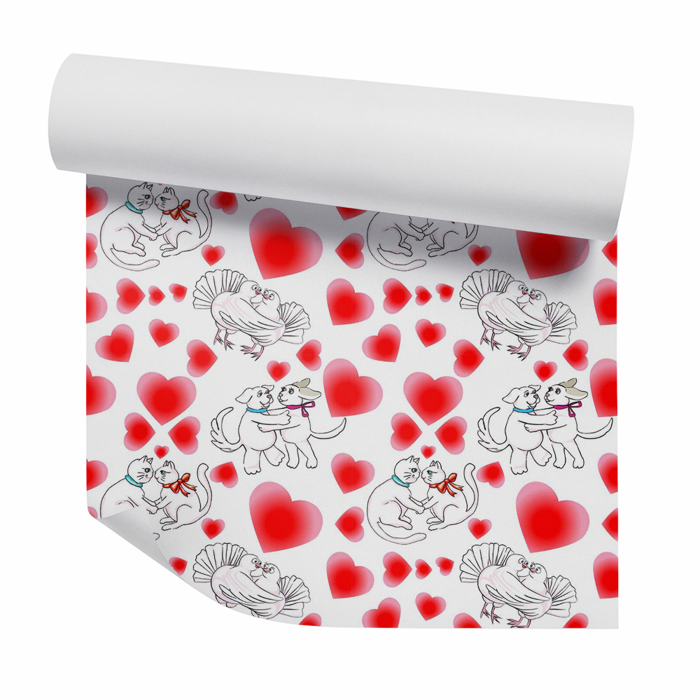 Modern tapéta Szerelmes állatok