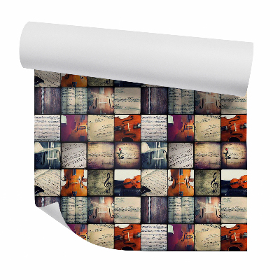 Zidna tapeta Hangszerek és kotta