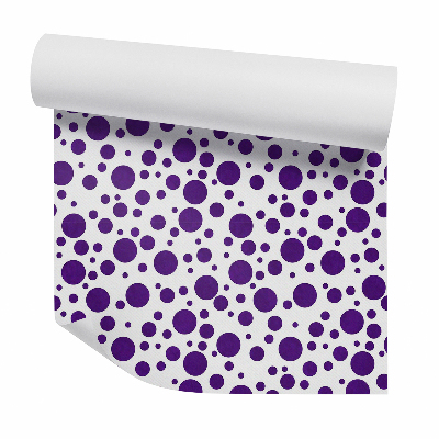 Modern tapéta Nagy lila pöttyös